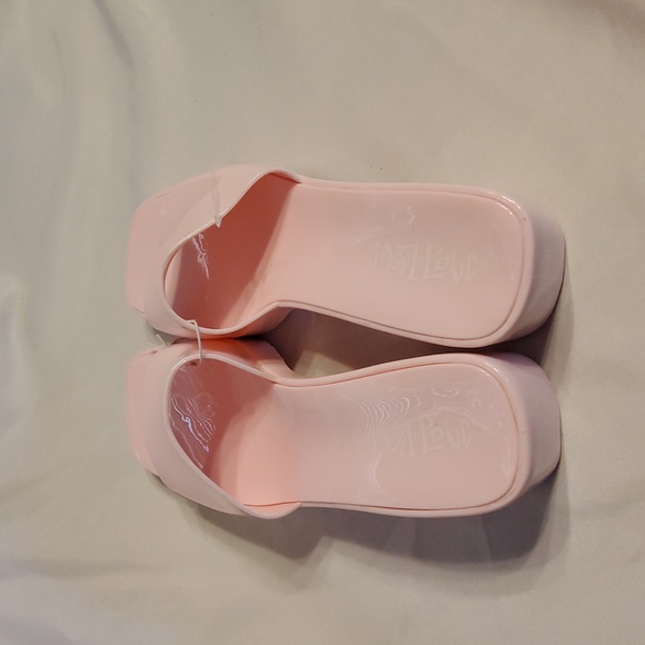 Women's Mad Love Marni Jelly Slide Heels Pink - Picture 8 of 8